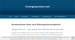Desktop Screenshot of energiepreise.net